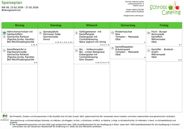 Speiseplan 23.-27.02.2026 Speiseplan 23.-27.02.2026