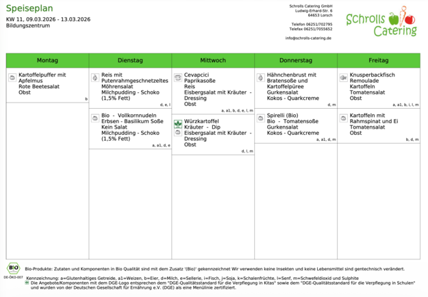 Speiseplan 09.-13.03.2026 Speiseplan 09.-13.03.2026