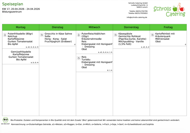 Speiseplan 20.-24.04.2026 Speiseplan 20.-24.04.2026