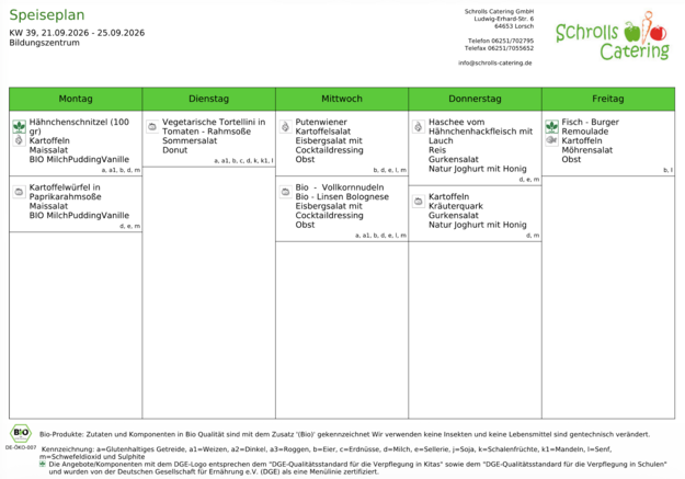 Speiseplan 21.-25.09.2026 Speiseplan 21.-25.09.2026
